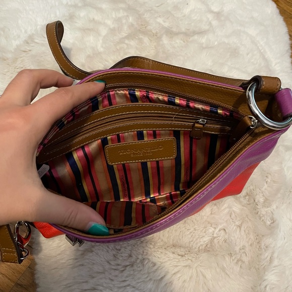 Tignatello Leather crossbody purse - Picture 4 of 5